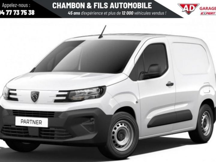 Utilitaire léger Peugeot Partner Autre FOURGON NOUVEAU M 650 KG BLUEHDI 100 S BVM6 prix HT Blanc - 2