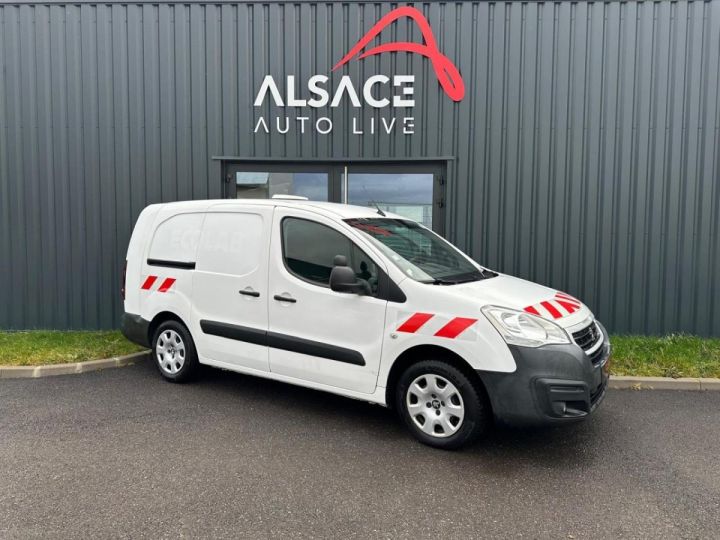 Utilitaire léger Peugeot Partner Autre Long 1.6 BlueHDi 100CH Premium Pack - 8 325 HT - 3 PLACES / GPS / CAMERA DE RECUL BLANC - 1