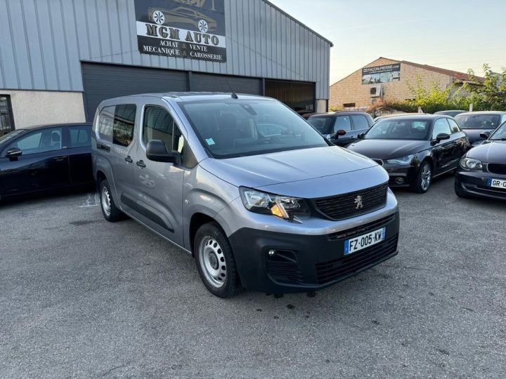 Utilitaire léger Peugeot Partner Autre xl 1.5 bluehdi 130 ch -5 places boite auto gps 1er main Gris - 1