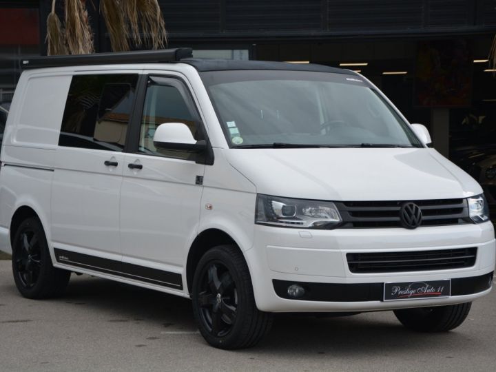 Utilitaire léger Volkswagen Transporter Autre 2.0 TDI 180 CV 4MOTION Fourgon aménagé Blanc - 3