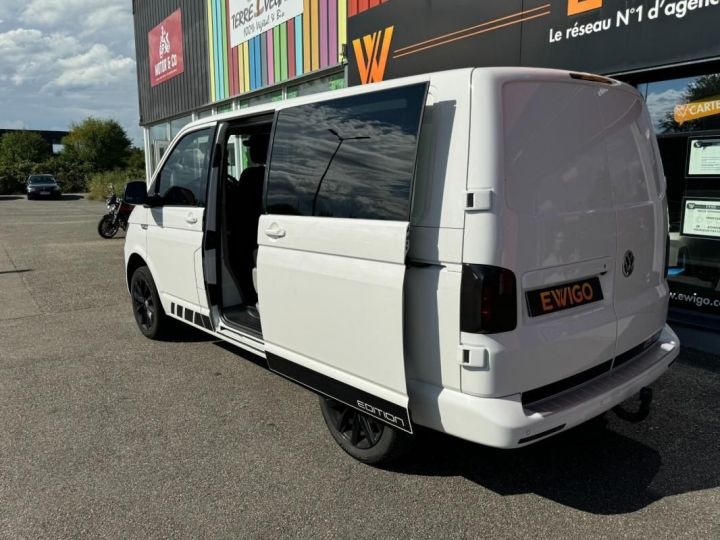 Utilitaire léger Volkswagen Transporter Autre Fg 2.0 TDI 204ch EDITION 2 PORTES LATERALES-ATTELAGE-6 PLACES-BOIS Blanc - 4