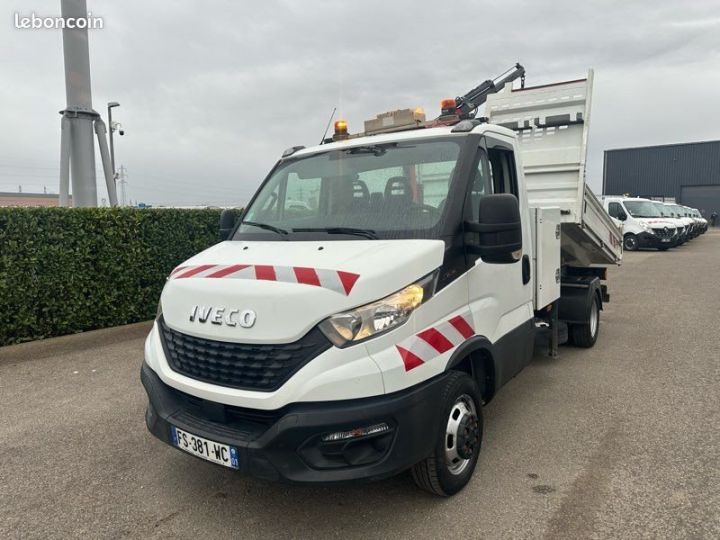 Utilitaire léger Iveco Daily Benne arrière 28490 ht 35c16 benne potence plafinger PC 1500 A  - 2