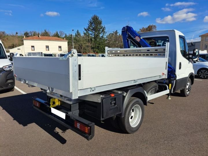 Utilitaire léger Iveco Daily Benne arrière 35C18 GRUE BENNE 75000E HT Blanc - 4