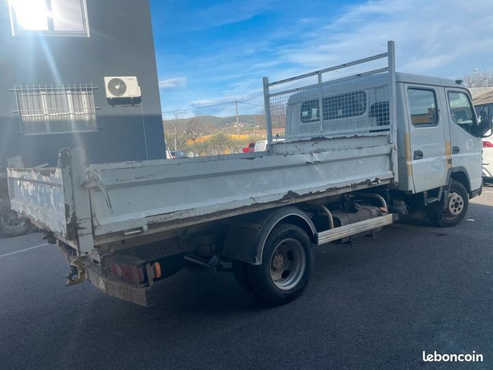 Utilitaire léger Mitsubishi Canter Benne arrière benne 130 ch ct ok garantie tva récupérerable Blanc - 3