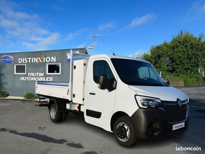 Utilitaire léger Renault Master Benne arrière Benne Acier L3 Confort 3,5T Blue DCI 165 Euro VI Propulsion Roues Jumelées Leasing Blanc - 1