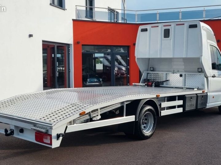 Utilitaire léger Volkswagen Crafter Dépanneuse 2L TDi bi-turbo 180ch boîte automatique dépanneuse porte voiture Blanc - 2