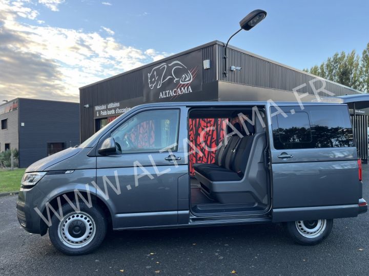 Utilitaire léger Volkswagen Transporter Minibus 6.1 150CV L1H1 PROCAB 5 PLACES BOITE AUTOMATIQUE DOUBLE PORTE LATERALE CROCHET GRIS - 5