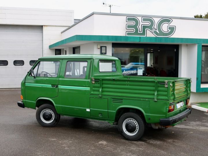 Utilitaire léger Volkswagen Transporter Pick Up T3 pick-up double cabine DOKA SAVOYARD Vert - 2