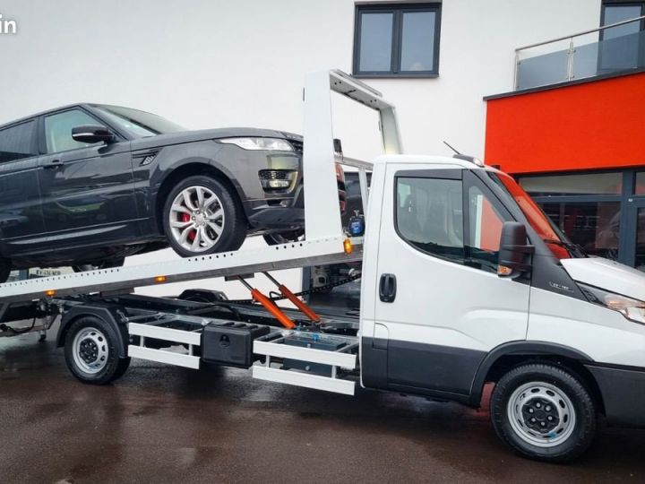 Utilitaire léger Iveco Daily Plateau Nouveau modèle 2025 160ch porte voiture neuve plateau coulissant Blanc - 1