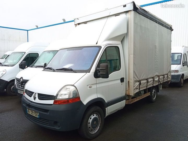 Utilitaire léger Renault Master Plateau plateau tautliner + hayon Blanc - 1