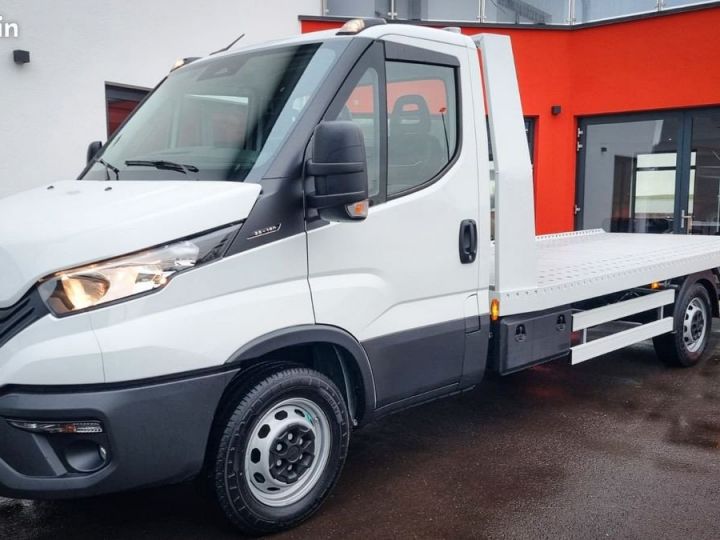 Vehiculo comercial Iveco Daily Caja abierta Nouveau modèle 2025 160ch porte voiture neuve plateau coulissant Blanc - 2