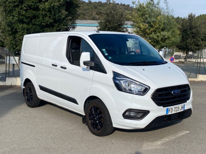 Vehiculo comercial Ford Transit Otro FORD TRANSIT CUSTOM 2.0 TDCI ECOBLUE 130 FOURGON 280 L1H1 BVA TREND BUSINESS 1ERE MAIN !!!!!! Blanc - 1