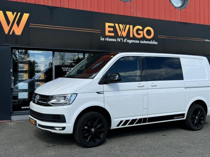 Vehiculo comercial Volkswagen Transporter Otro Fg 2.0 TDI 204ch EDITION 2 PORTES LATERALES-ATTELAGE-6 PLACES-BOIS Blanc - 1