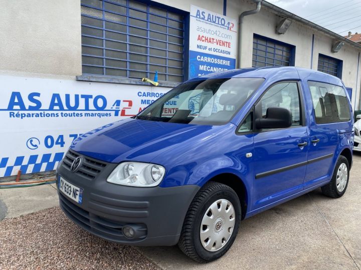 Volkswagen Caddy II 1.9 TDI 105 Life 5 places 7cv BLEU FONCE - 1