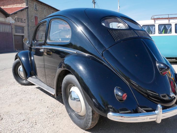 Volkswagen Coccinelle Split de 1950, Finition Export (pare Choc Et Baguette Chromée) Noir - 3