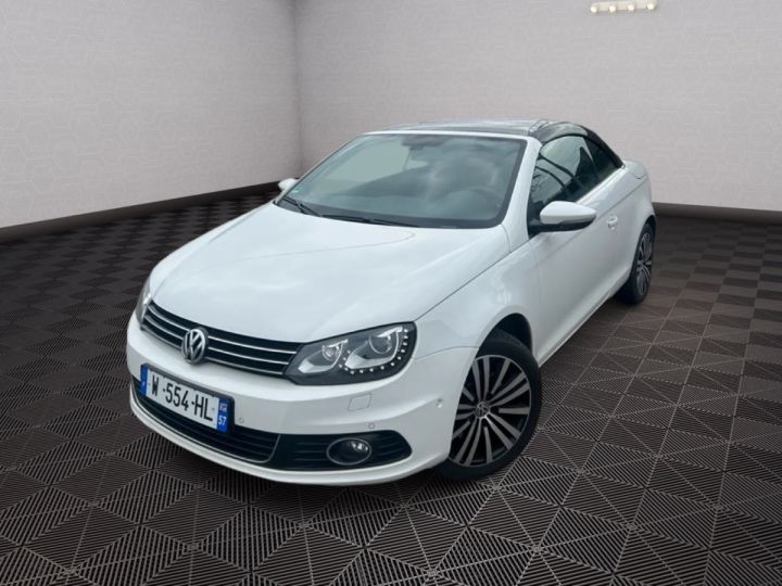 Volkswagen EOS 2.0 TDI 140 CARAT DSG CUIR XENONS GPS Blanc - 1