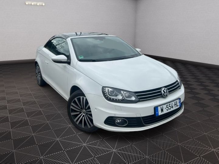 Volkswagen EOS 2.0 TDI 140 CARAT DSG CUIR XENONS GPS Blanc - 4