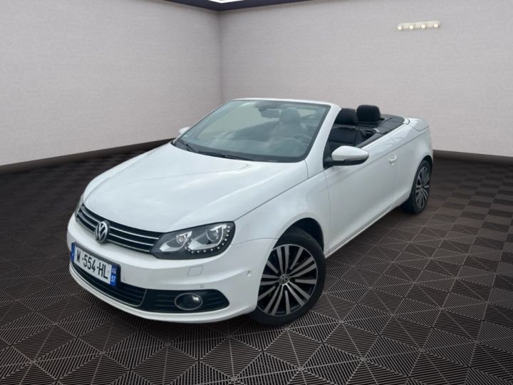 Volkswagen EOS 2.0 TDI 140 CARAT DSG CUIR XENONS GPS Blanc - 8