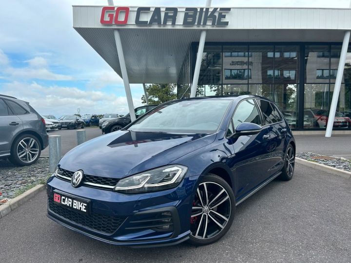 Volkswagen Golf 7 GTD 184 ch DSG7 GARANTIE 6 ANS Virtual Dynaudio ACC DCC Alcantara LED Keyless 18P 399-mois Bleu - 1