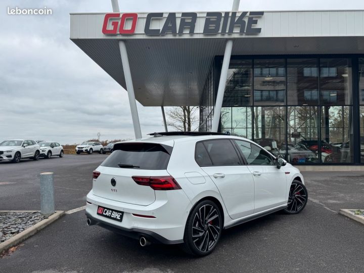 Volkswagen Golf 8 GTI 245 ch DSG7 Garantie 6 ans Toit ouvrant Harman Kardon LED Camera 19 pouces 409-mois Blanc - 2