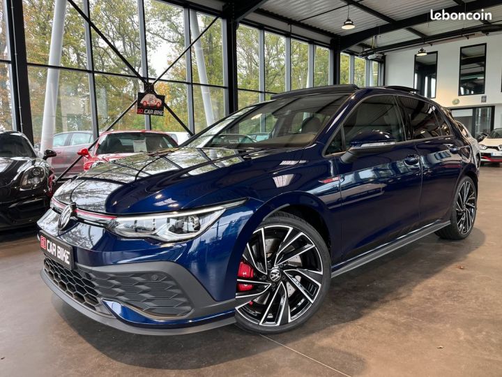 Volkswagen Golf 8 GTI Clubsport 300 ch Toit Ouvrant Carplay ACC Caméra 19P Garantie 6 ans 499-mois Bleu - 1