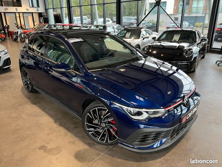 Volkswagen Golf 8 GTI Clubsport 300 ch Toit Ouvrant Carplay ACC Caméra 19P Garantie 6 ans 499-mois Bleu - 3