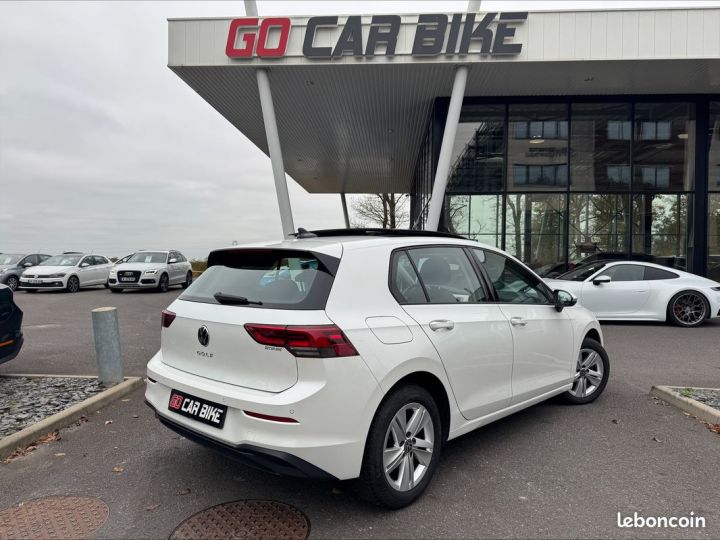 Volkswagen Golf 8 TDI 116 Garantie 6 ans Toit ouvrant Regul Adaptatif Carplay 389-mois Blanc - 2