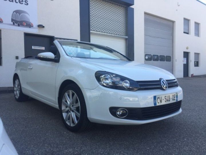 Volkswagen Golf CABRIOLET 2.0 TDI 140 FAP BLUEMOTION TECHNOLOGY CARAT      Diesel BLANCHE - 1