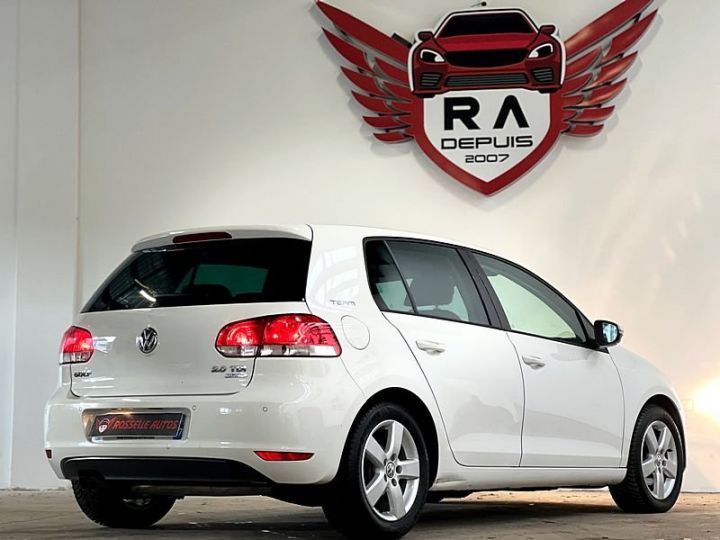 Volkswagen Golf VI 2.0 TDI 140CH TEAM DSG Blanc Métallisé - 3