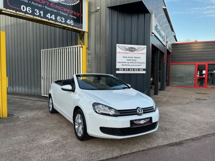 Volkswagen Golf VI CABRIOLET 1.6 TDI 105CH FAP Blanc - 1