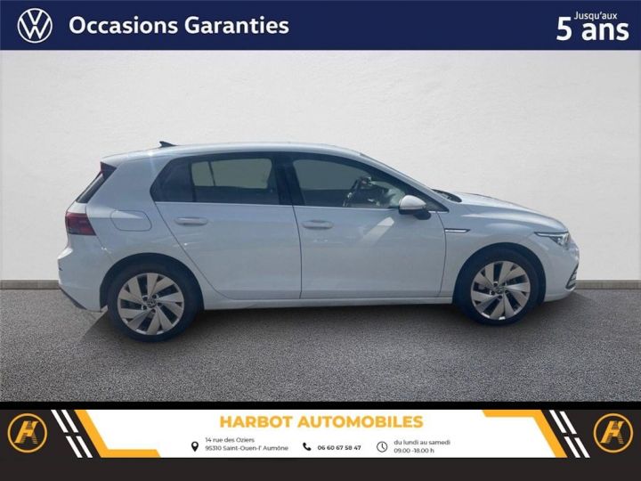 Volkswagen Golf viii 2.0 tdi scr 115 bvm6 style 1st Blanc - 4