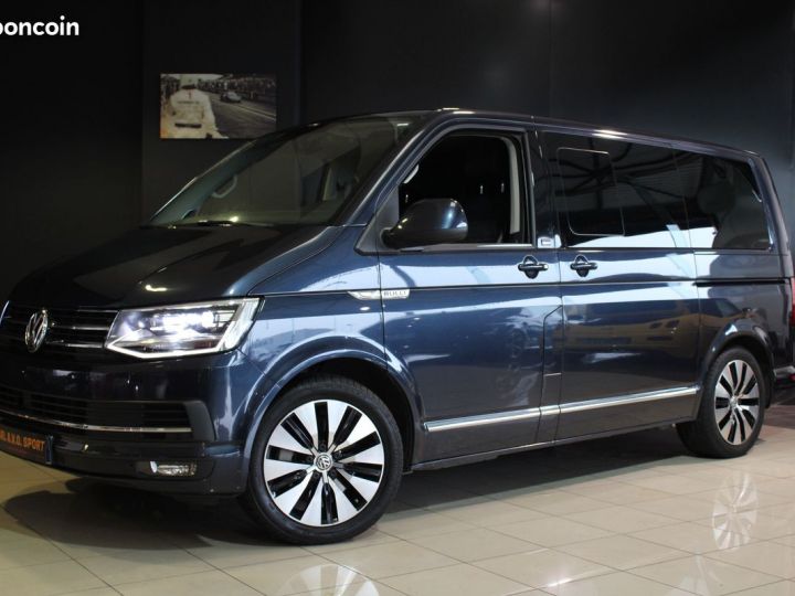 Volkswagen Multivan VI 2.0 TDI 204 GENERATION SIX DSG7 Garantie 12M P&MO Bleu - 1