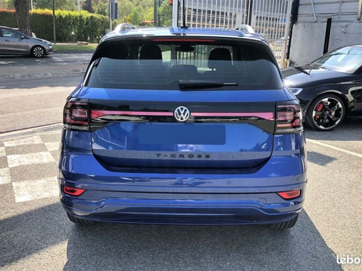 Volkswagen T-Cross 1.0 tsi 115 r-line dsg / virtual cockpit / entretien a jour / garantie 12m Bleu - 4