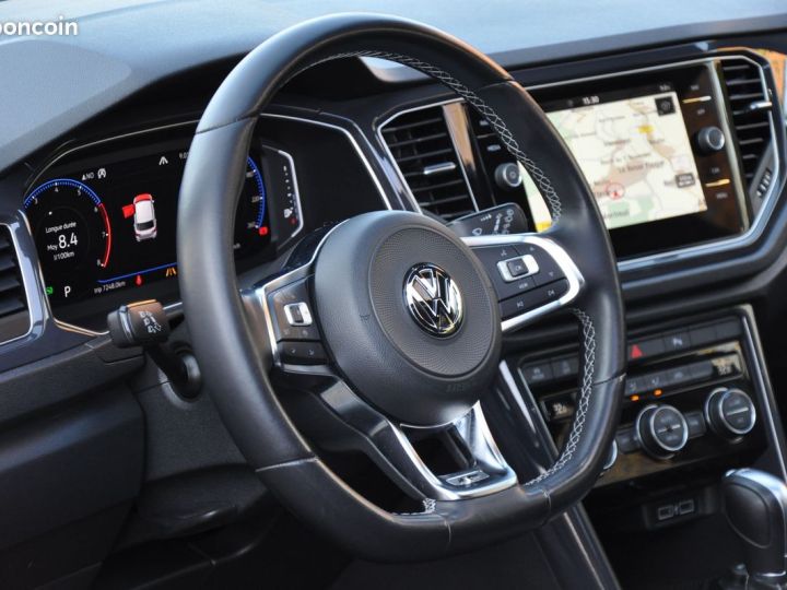 Volkswagen T-Roc 1.5 TSI 150 EVO R-LINE DSG7 Origine Française 07-2019 72600kms Toit Ouvrant Caméra de recul Virtual cockpit Accès sans clé coffre élec régulateur adap Gris - 8