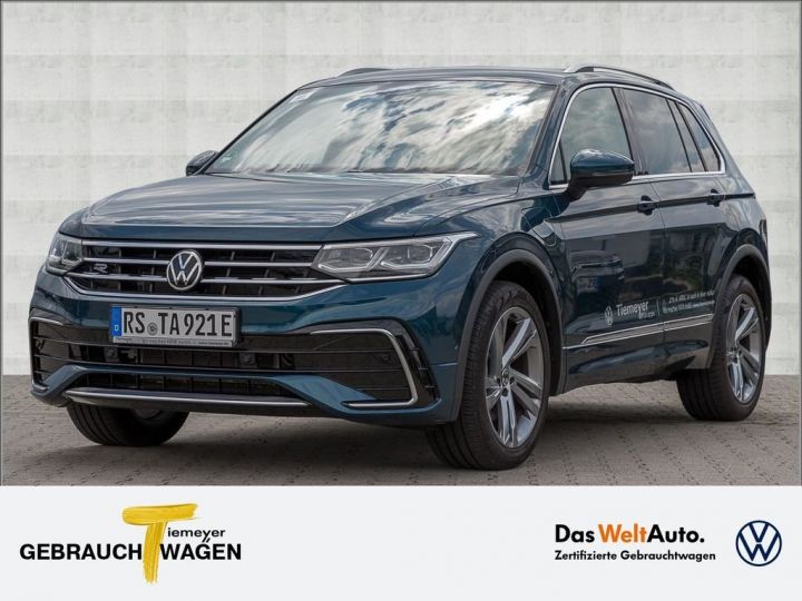 Volkswagen Tiguan 1.4 eHybrid/ R-LINE/ DSG/ Cuir/ 1ère main/ Garantie 12 mois Bleu - 1