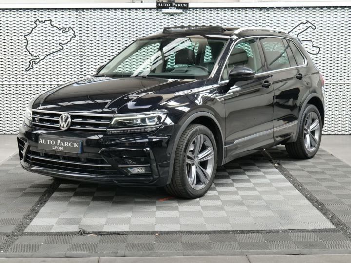 Volkswagen Tiguan 2.0 Bitdi 240 R Line Dsg7 4motion 1°main Francais Tva Recuperable Gps Bi Xenon Toit Ouvrant Camera 360 Key Less Go Attelage Detecteur Ligne Blanche An Occasion