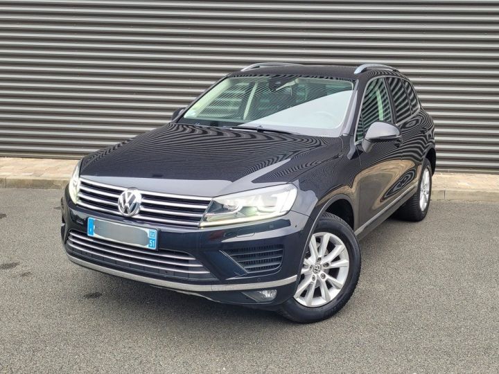 Volkswagen Touareg II Phase 2 3.0 V6 262 4 MOTION CARAT TIPTRONIC 8 Noir Métallisé Occasion - 1