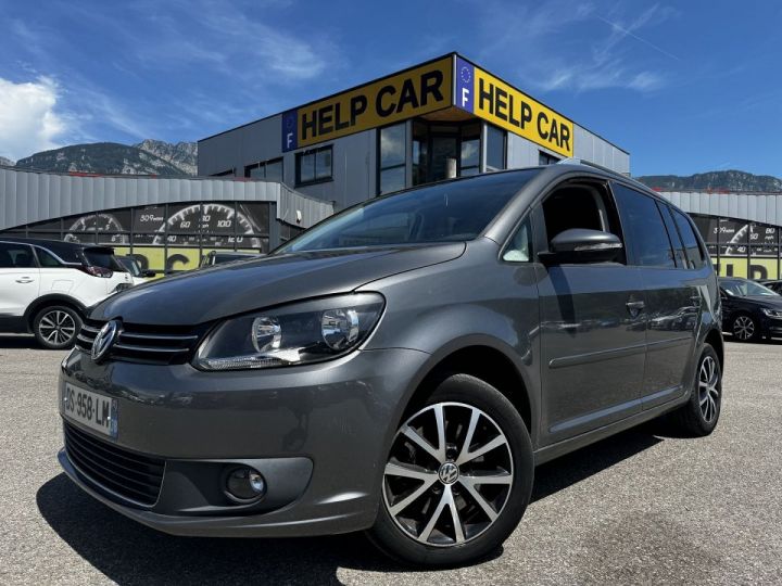 Volkswagen Touran 2.0 TDI 140CH BLUEMOTION TECHNOLOGY FAP CONFORTLINE BUSINESS 7 PLACES Gris F - 1