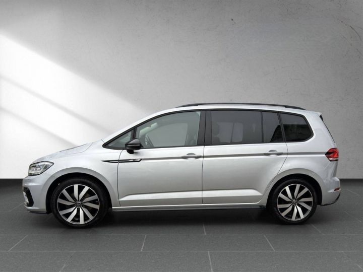 Volkswagen Touran Haut. 2.0 TDI DSG Noir R line PANO Argent Metallisé - 2