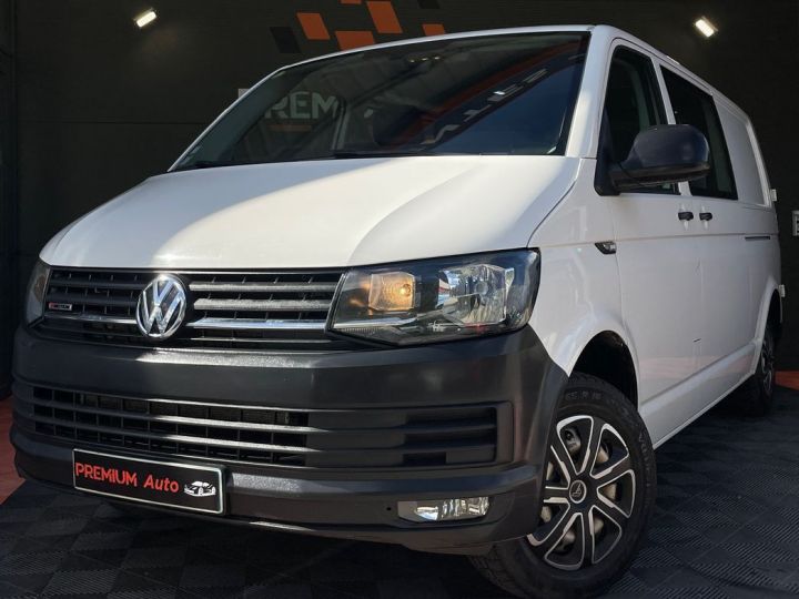 Volkswagen Transporter T6 2.0 Tdi 150 Cv PROCABINE 4Motion L2H1 6 Places Attelage Bluetooth Prix HT Blanc - 1