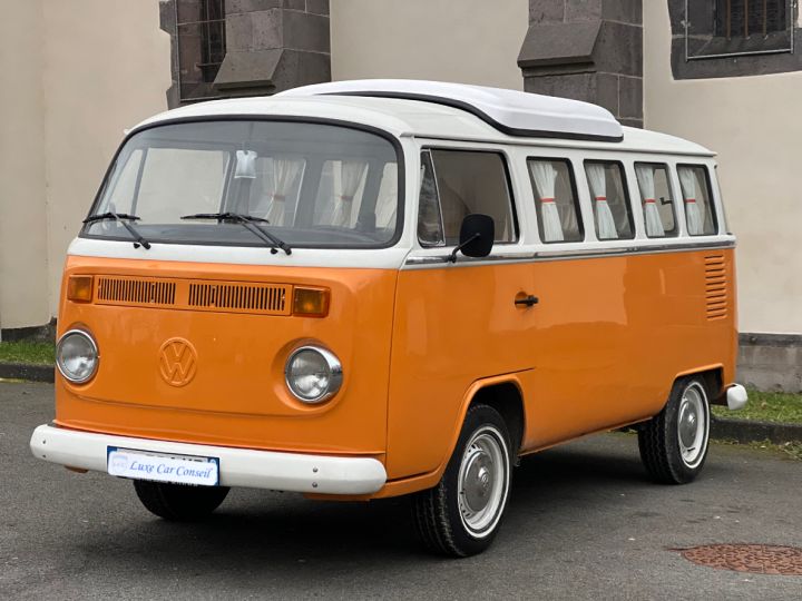 Volkswagen Transporter Transporter T2 Aménagé Orange Et Blanc - 3
