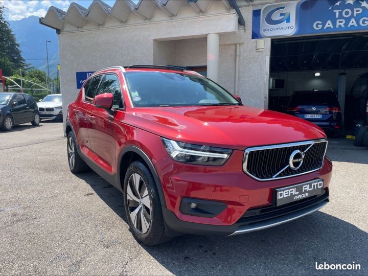 Volvo XC40 T5 RECHARGE 180+82 CH DCT7 Inscription Business Rouge - 2
