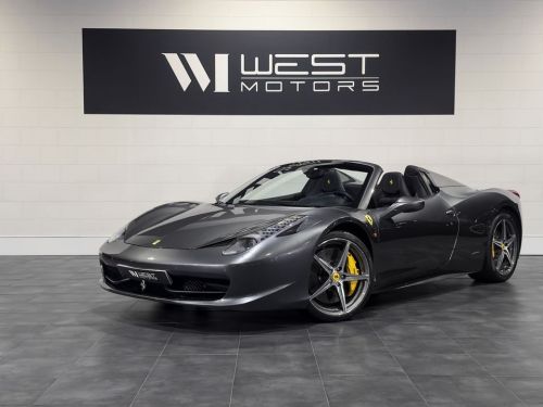 Ferrari 458 Spider 4.5 V8 570 – 1°Main Française Carbone Baquets Lift LEDs JBL 1498EMOIS Occasion