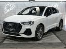 Audi Q3 Sportback NEW HYBRID 45TFSI e 245 S LINE 1° MAIN FRANCAIS TVA RECUPERABLE GPS 16-9 XENON CAMERA DE RECUL VOLANT MEPLAT HAYON ELECTRIQUE PACK BLACK JA19 ECLAIRAG Blanc  - 1