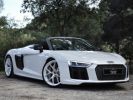 Audi R8 Spyder MAGNIFIQUE AUDI R8 SPYDER 5.2 FSI V10 PLUS 610ch S-TRONIC VALEUR NEUF + DE 245Ke B&O MAGNETIC RIDE CARBONE INT + EXT ECHAP. SPORT CARPLAY CAMERA LASER Blanc  - 1