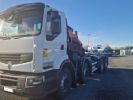 Camion porteur Renault Premium Lander Ampliroll + grue lander 8x4 polybenne grue 460 dxi avec 1 benne et un compacteur a dechets 238500kms  - 1