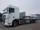 Camion porteur Daf XF105 Plateau 510 6x2/4 SPACECAB - Chassis 8 m. BLANC et VERT Occasion - 1