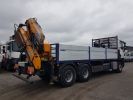 Camion porteur Renault C Plateau + grue 430 6x4 RETARDER - EFFER 220CL 4S BLANC Occasion - 2