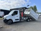 Chassis + body Nissan Interstar Hookloader Ampliroll body AMPLIROLL 165CV ROUES JUMELEES BRAS DALBY CROCHET BLANC - 1