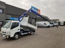 Chassis + carrosserie FUSO CANTER 3S15 N28 BENNE + GRUE BLANC - 6